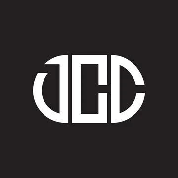 DCC letter logo design on black background. DCC creative initials letter logo Stock Illustration