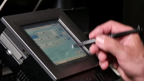 DCP Film Operator Installing Projector Stock-Footage 80540378