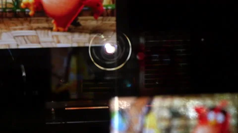 DCP Video Projector Lens Reflections Video stock 62963548