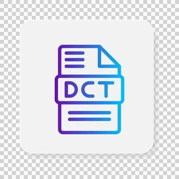 Dct document flat icons. files type, symbol icon.  스톡 일러스트