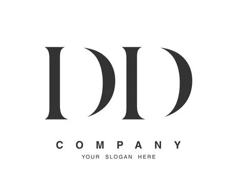 DD logo design. Initial letter d and d serif font style. Creative classic c.. Stock Illustration