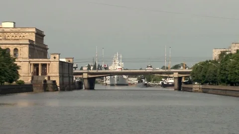 Ddiesel-electric submarine B-413 and  research vessel  Vityaz. Video stock 110870104