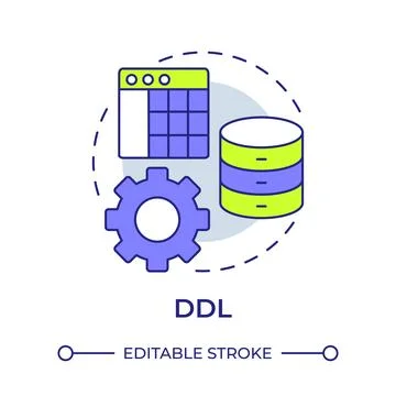 DDL multi color concept icon イラスト素材