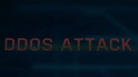 DDoS Attack, Distributed Denial of Service Vídeo Stock 309403305