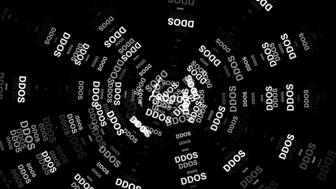DDOS Attack, Infection trojan, virus attacks. DDOS Attack Stock Footage 70414926