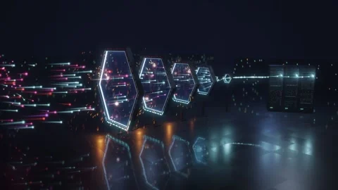 DDoS Attack Traffic Scrubbing Center Seamless Loop Stock-Footage 346935997