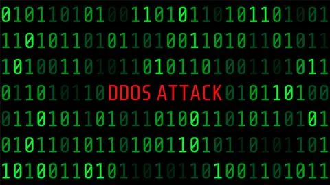 Ddos Attack Warning Technology Background Illustration Illustration
