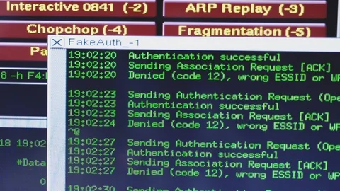 DDoS attacks in progress complex hackers computer screen Cybercrime scene shot Video stock 126099664