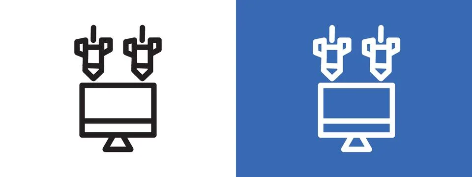 Ddos logo sign set vector outline Stock Illustration