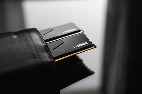 DDR 5 Ram memory module in a wallet Stock Photos