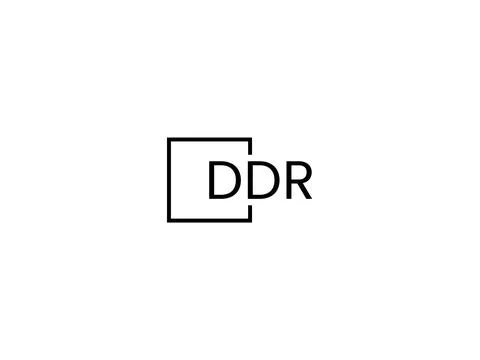 DDR letter initial logo design vector illustration Stock Illustration
