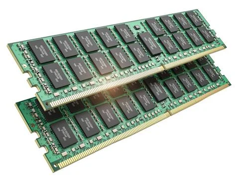 DDR ram computer memory modules isolated on white. DDR ram computer memory... Stock-Fotos