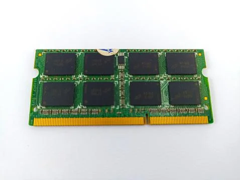 DDR ram memory computer laptop on white background Stock Photos