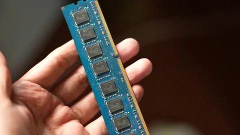 DDR RAM Memory Module Price Increase, PC and Laptop Upgrade Stock Footage 326349661