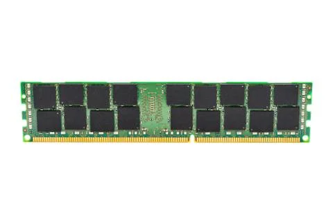DDR3 memory module isolated on white background Stock Photos