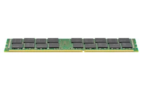 DDR3 memory module isolated on white background Stock Photos