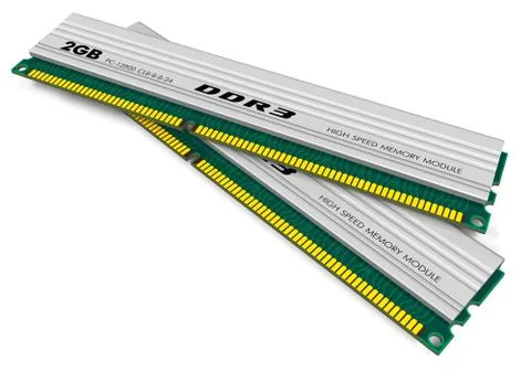 DDR3 memory modules Stock Illustration