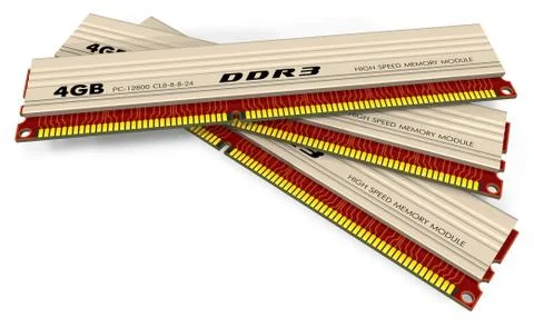 DDR3 memory modules Stock Illustration