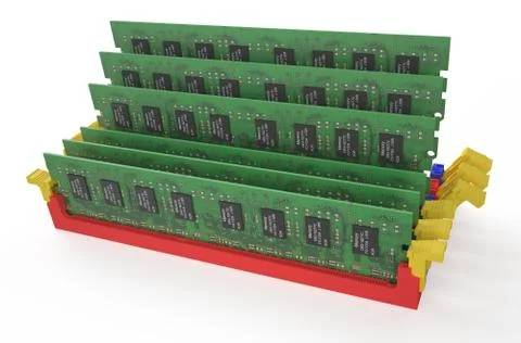 DDR3 memory modules Stock Illustration