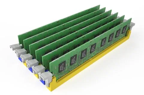 DDR3 memory modules Stock Illustration