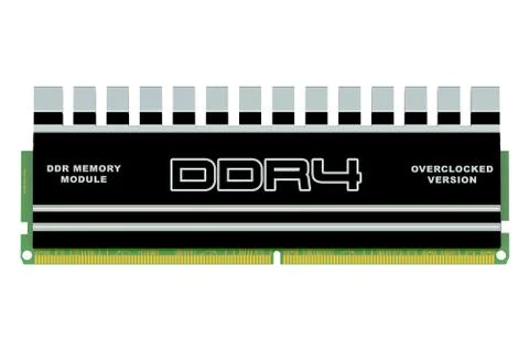 DDR4 memory module Stock Illustration