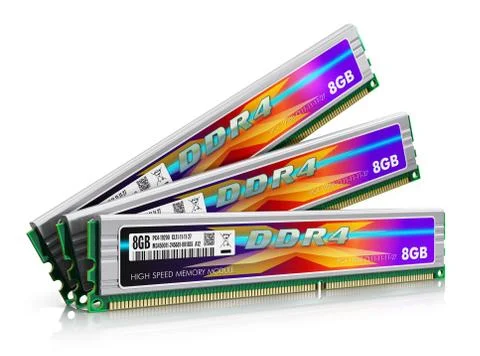DDR4 memory modules Stock Illustration
