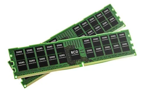 DDR5, memory module cards. 3D rendering DDR5 memory module cards, 3D rende... Stock Photos