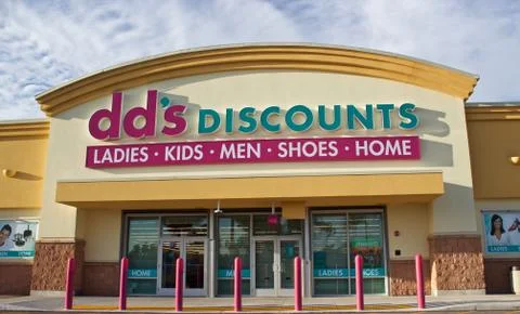 Dd’s Discounts store front Stock Photos