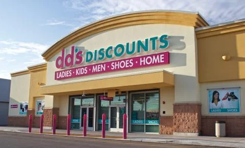 Dd’s Discounts store front Stock Photos