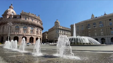 De Ferrari square 3 Stock Footage 133579679