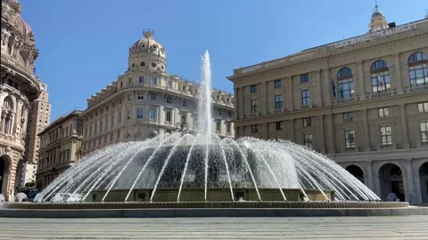 De Ferrari square Stock Footage 133579429