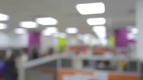 De-focus and blurred office center call Stock Footage 73723556