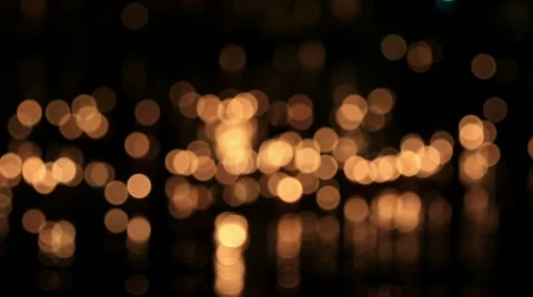 De focused, bokeh or blur candle lighting abstract Background. Stock Footage 43418559