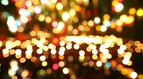 De focused, bokeh or blur candle lighting abstract background Stock Footage 51666886