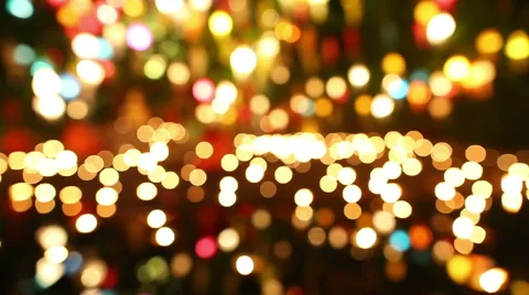 De focused, bokeh or blur candle lighting abstract background Stock Footage 51667004