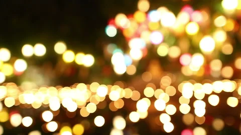 De focused, bokeh or blur candle lighting abstract background Stock Footage 51667511
