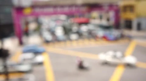 De focused traffic in the city Stock Footage 54621863