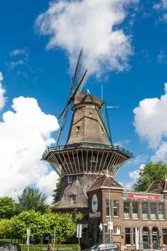 De Gooyer Windmill Stock Photos