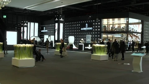 De Grisogono Both At Baselworld. Basel, Switzerland Stock Footage 89343374