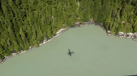 De Havilland Beaver Floatplane in Rugged Alaska Wilderness Stock Footage 30910123