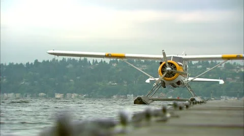 DE HAVILLAND BEAVER Low Angle 動画素材 21999356