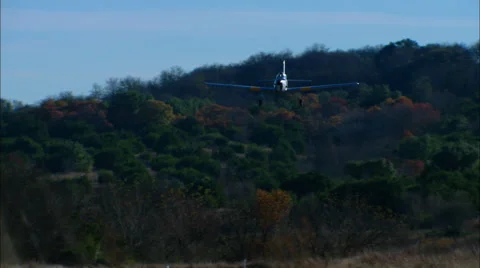 de Havilland Chipmonk Fly By | Stock Video | Pond5