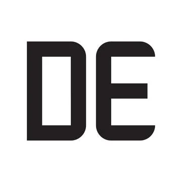 De initial letter vector logo icon Stock-Illustration