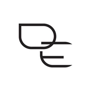 De initial letter vector logo Stock Illustration