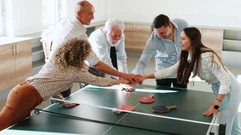 De-stressing through fun at work Stock Footage 225029750