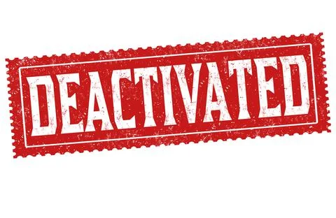 Deactivated grunge rubber stamp Stock Illustration