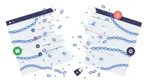 Deactivation web page vector concept Stock Illustration