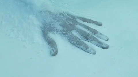 Dead Body In Snowfall Moving Shot Stock Footage 161522293