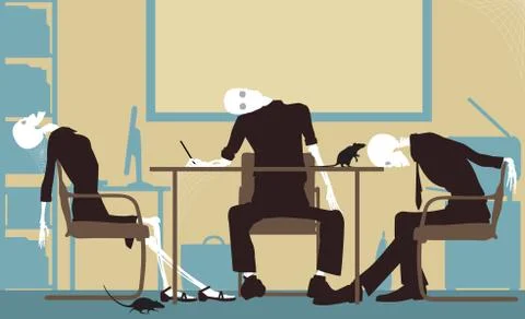 Dead business Stock Illustration