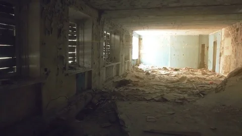 Dead city Stock Footage 77414377